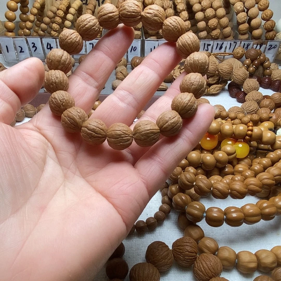 手串猴头核桃全品无暇原皮无修【金苹果】