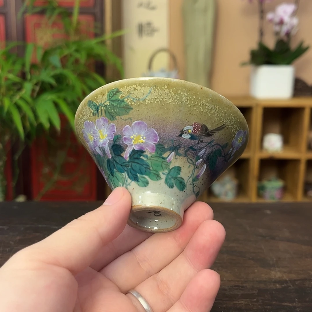 柴烧手工手绘陶瓷