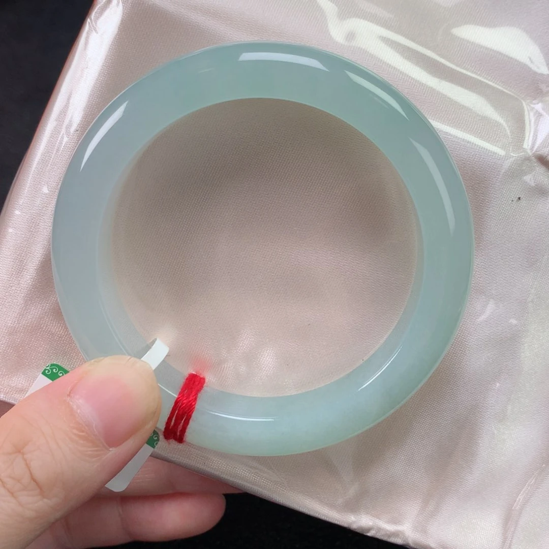 未镶嵌手镯翡翠缅甸天然翡翠手镯55圈口