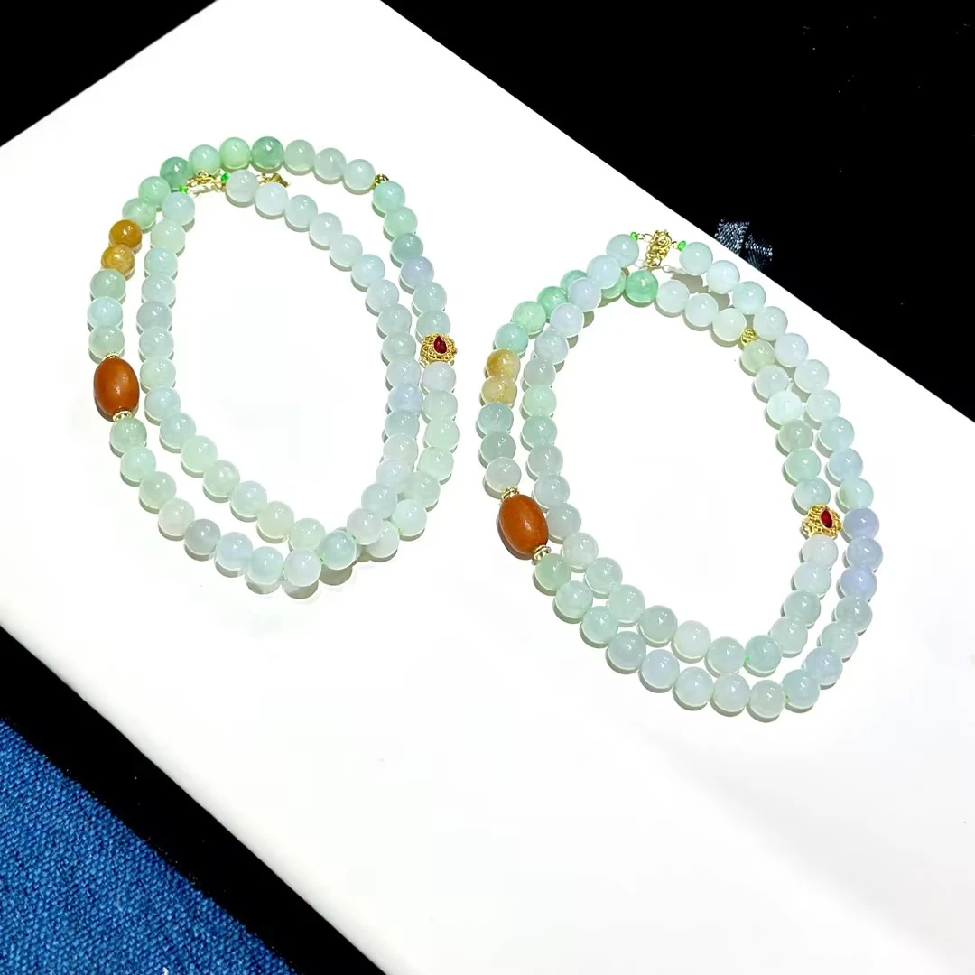 【CH】翡翠DIY项链-约8mm（多样性发其一）