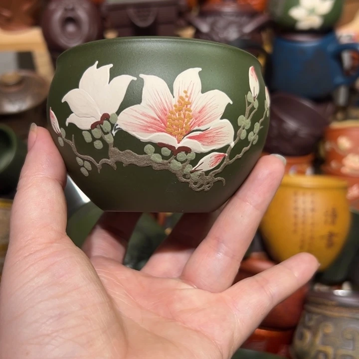 紫砂茶杯宜兴紫砂主人杯