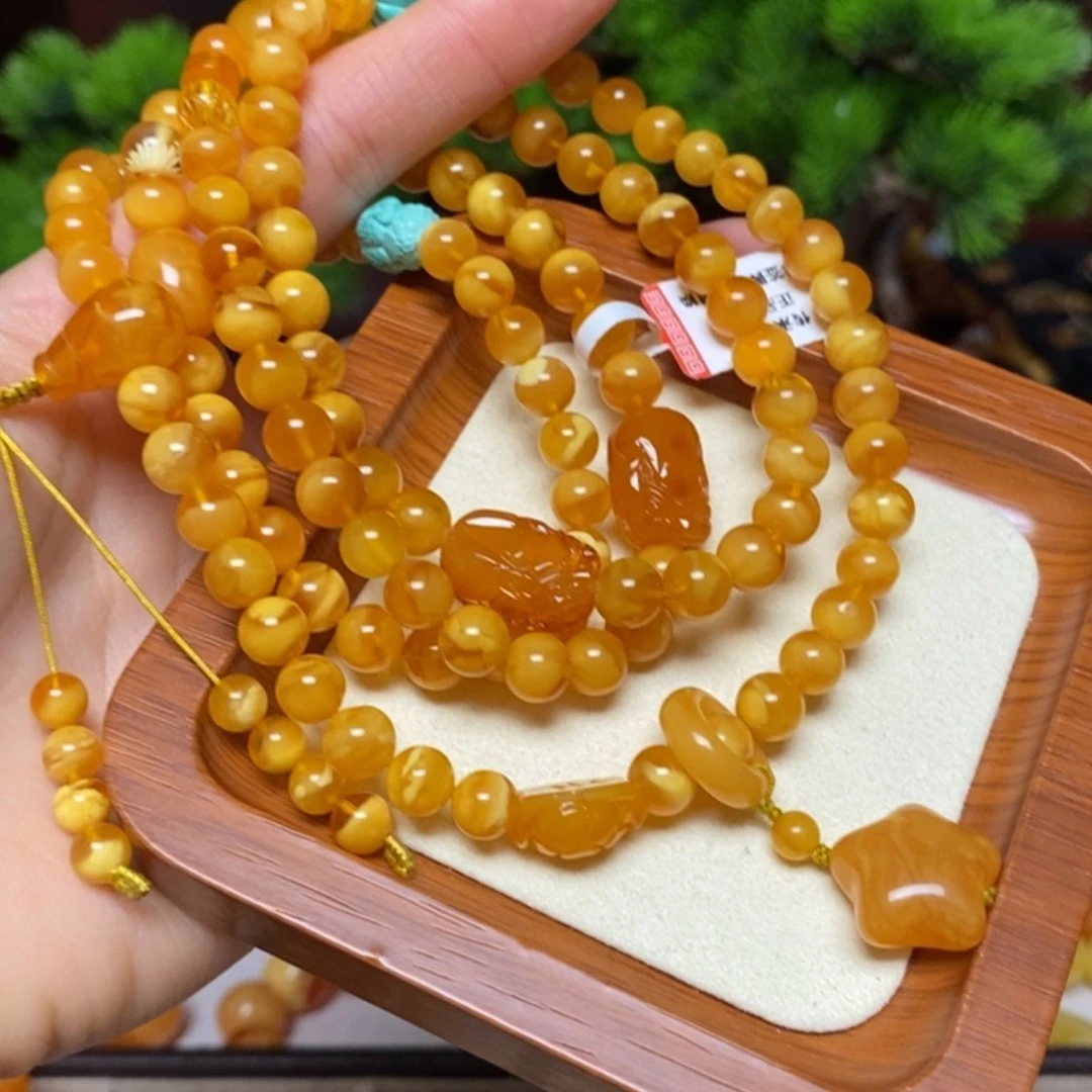 【闪购商品】蜜蜡颈饰未镶嵌项链