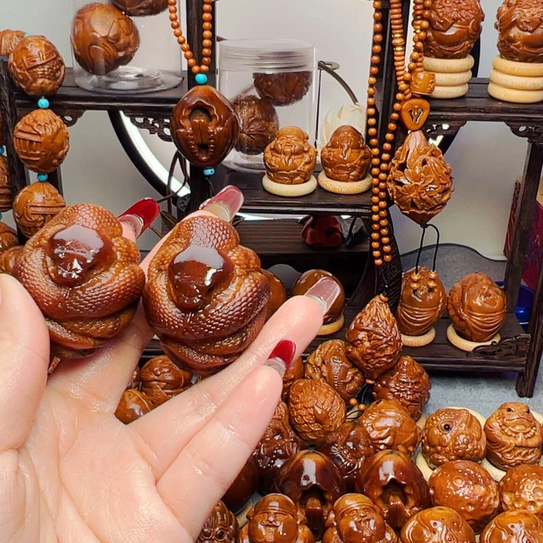 橄榄核手串/手链k****e玉华蛇➕手工蛇王