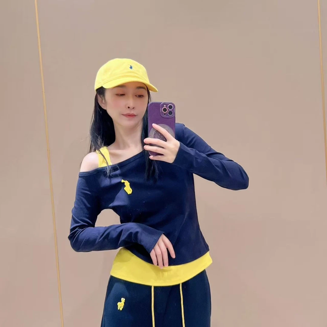 新款修身小版型长袖打底509052显瘦洋气时尚百闲体恤吸汗圆领透气