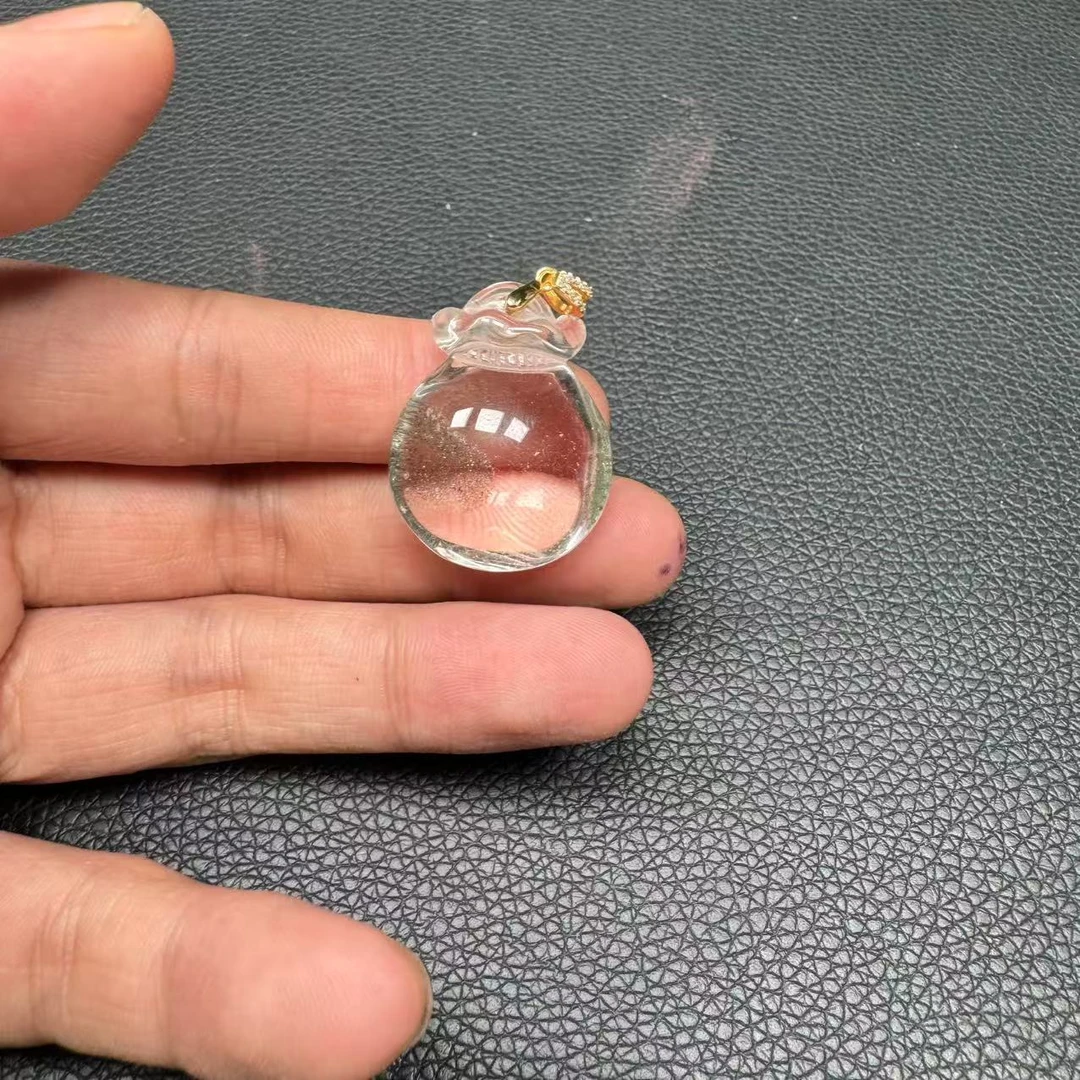 天然幽灵水晶钱袋吊坠n866-多样性发一