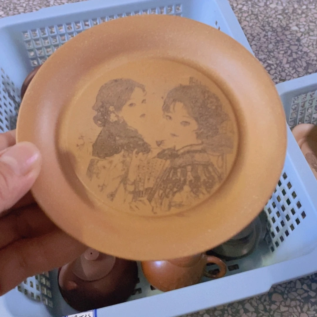 茶杯绿泥紫砂紫砂