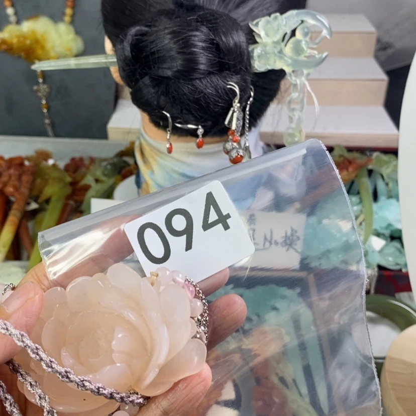 【闪购商品】岫玉发饰未镶嵌铿***?