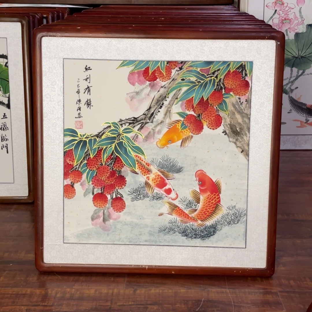 国画带框尺寸63*63厘米