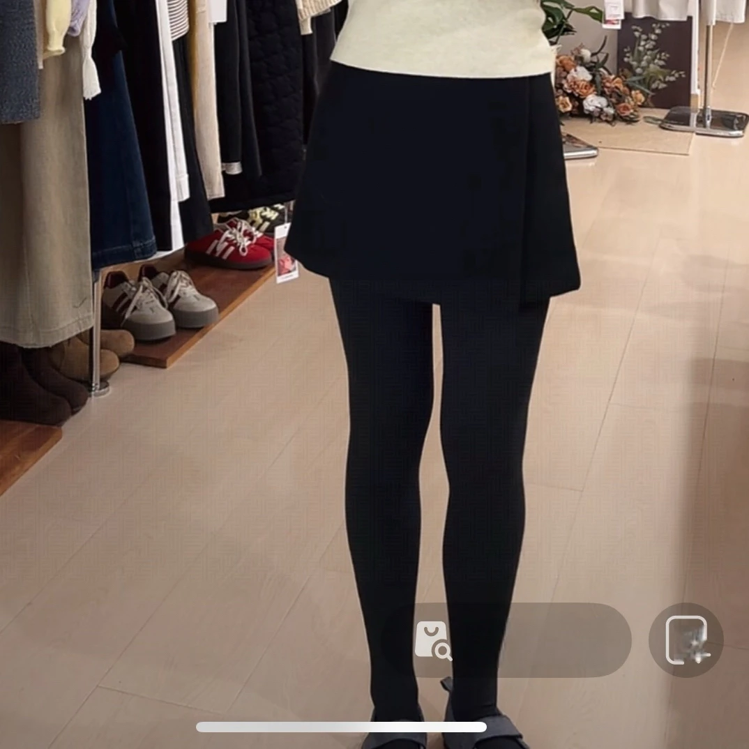 秋冬呢料裤裙百搭显瘦