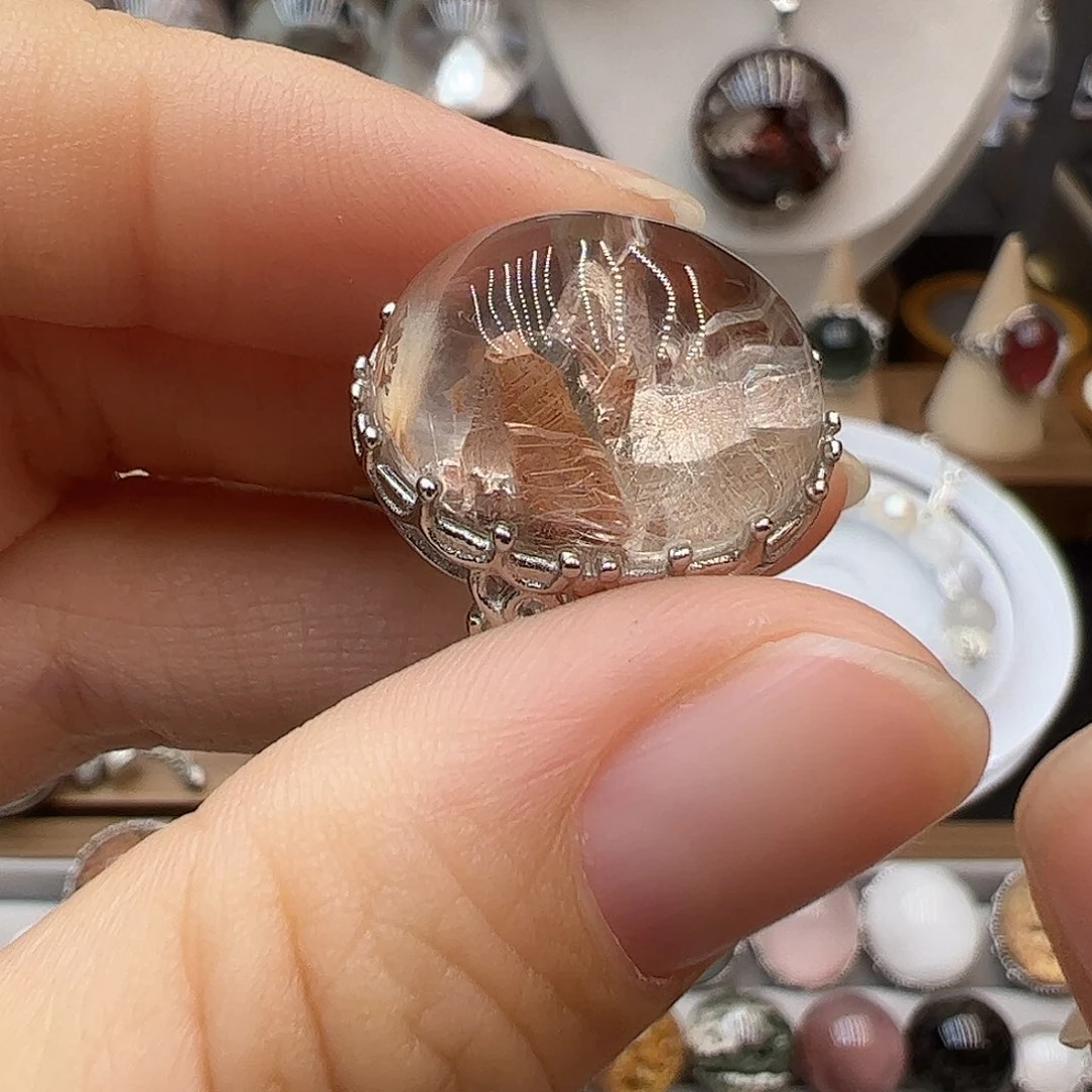 戒指银S925镶嵌水晶孝****店