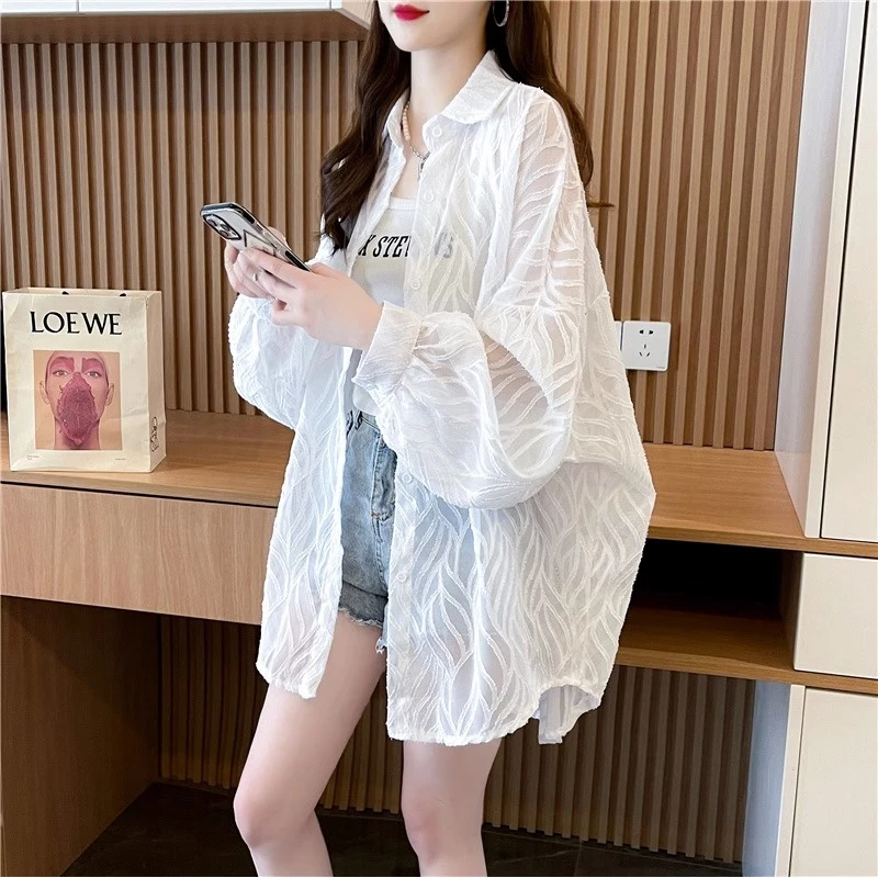 设计感防晒衣女款爆款2025新款正品夏季宽松百搭透气轻薄上衣衬衫