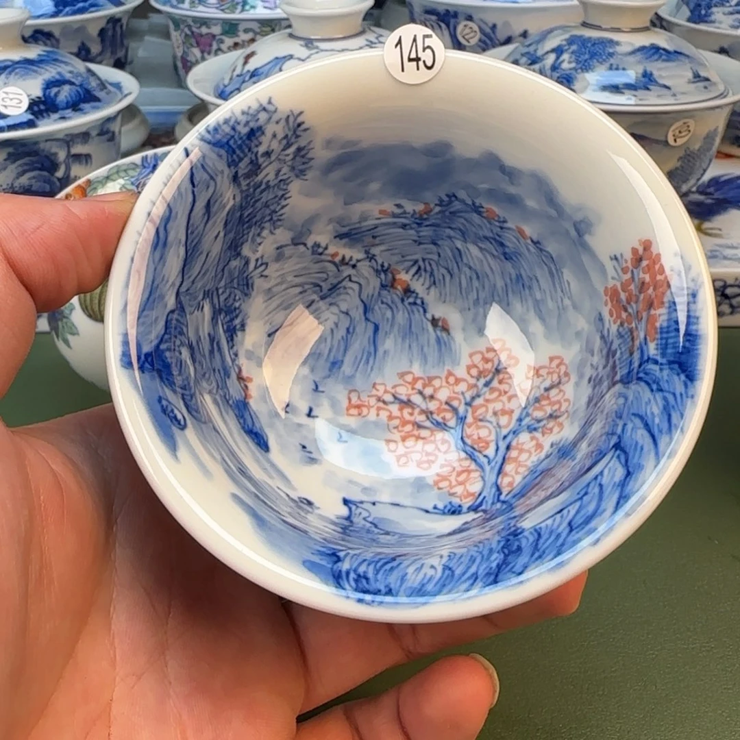 彦祖纯手工手绘茶具145