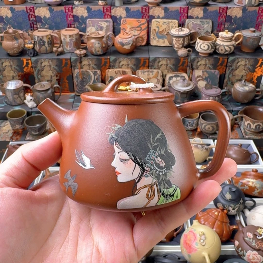 茶壶紫砂200cc原矿精工半手