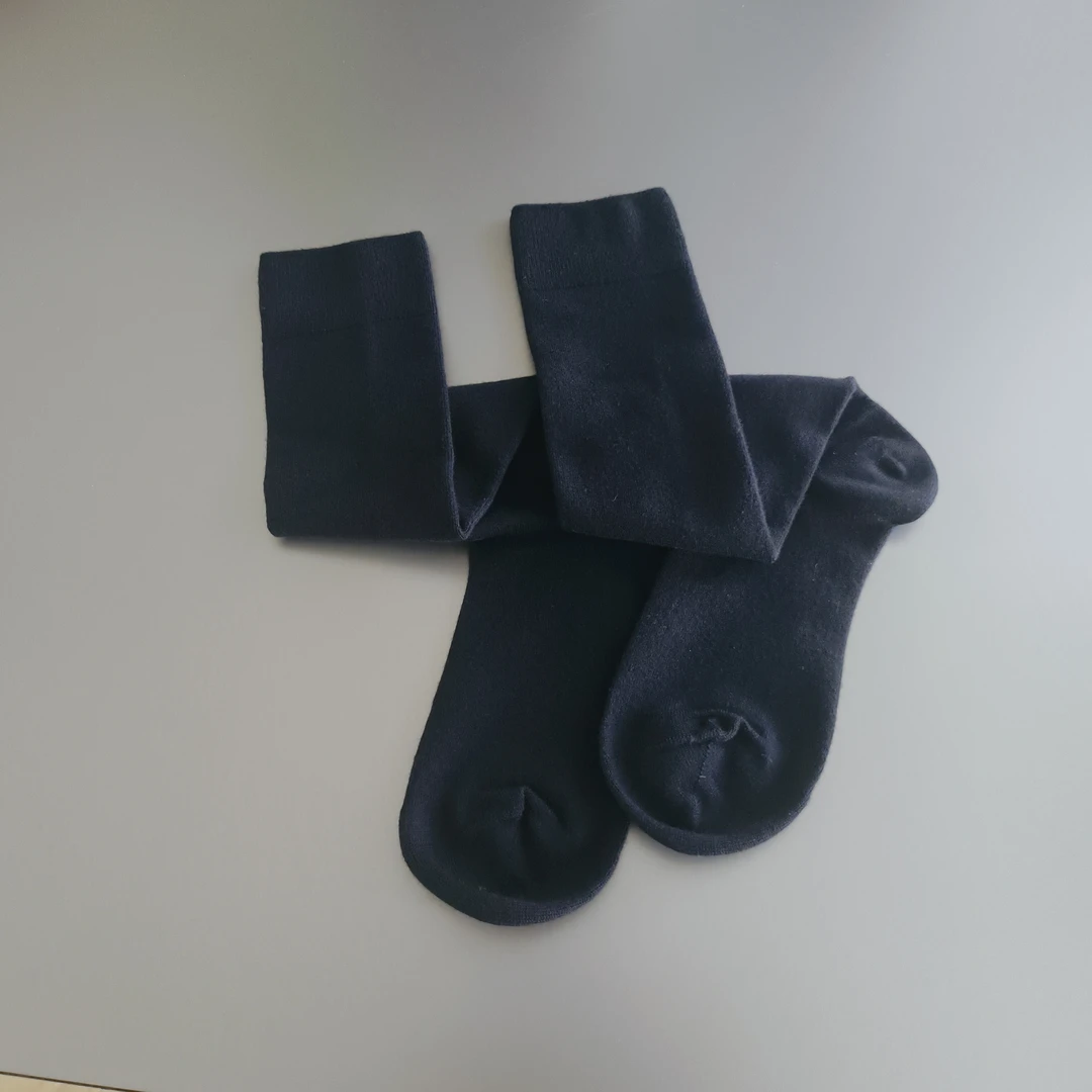 3368女士膝下显瘦小腿袜精纺保暖舒适抗起球中筒袜女