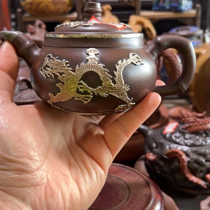 紫砂茶壶紫砂壶收藏起来了！