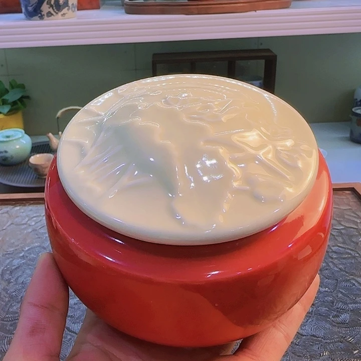 青花瓷器茶具套装旅行茶具茶叶罐个人杯