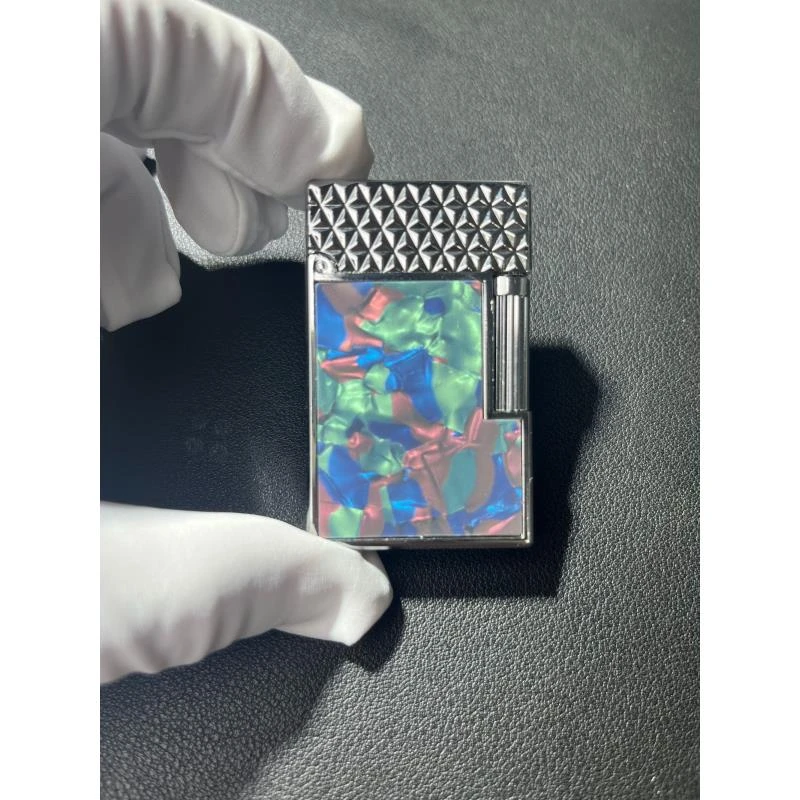 银冰彩贝高端侧滑朗声机防风防爆打火机DK895