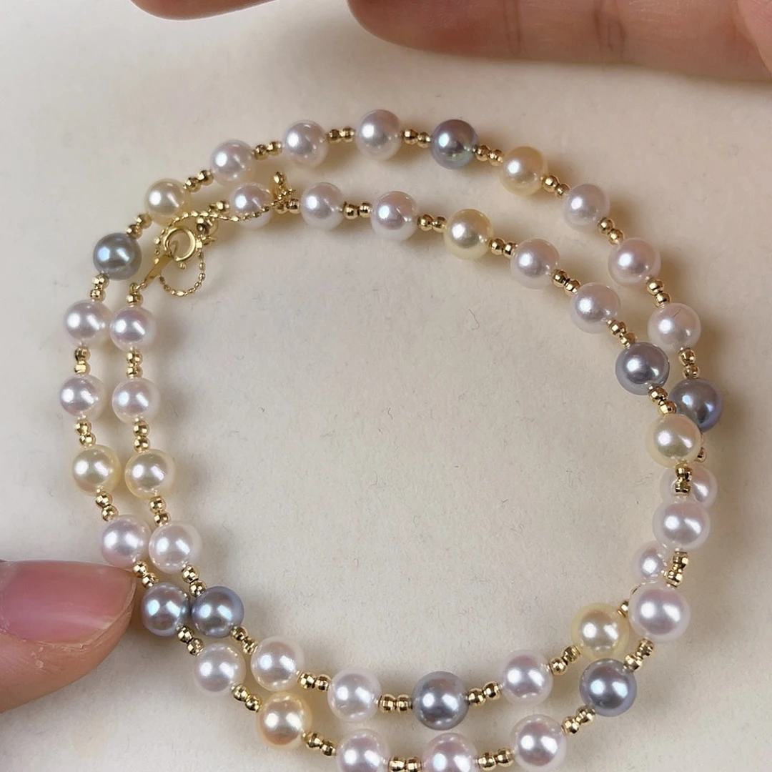 海水珍珠颈饰18K金镶嵌