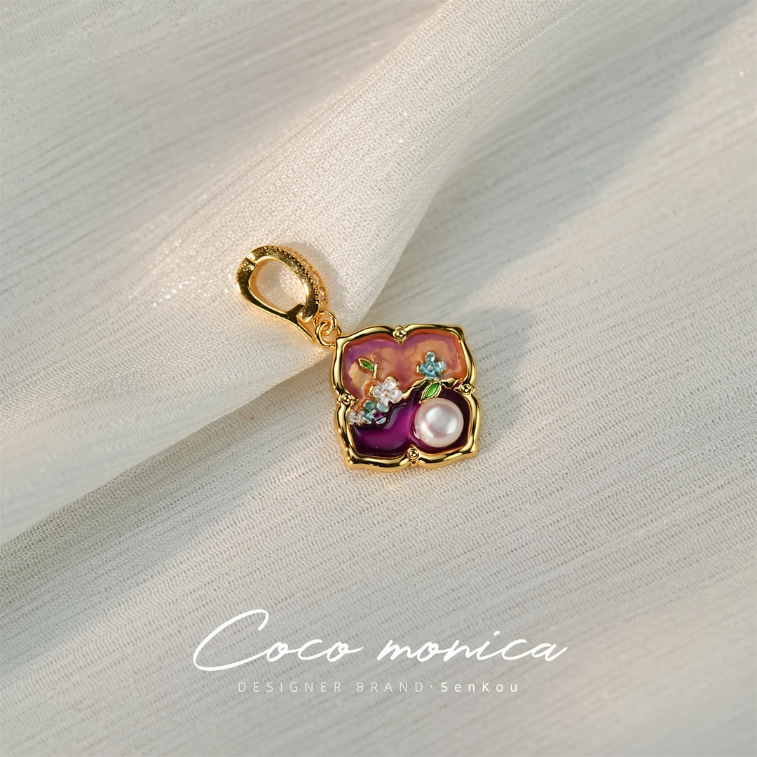 【小霞珠宝】吊坠气质轻奢时尚百搭复古小众简约设计感WE156