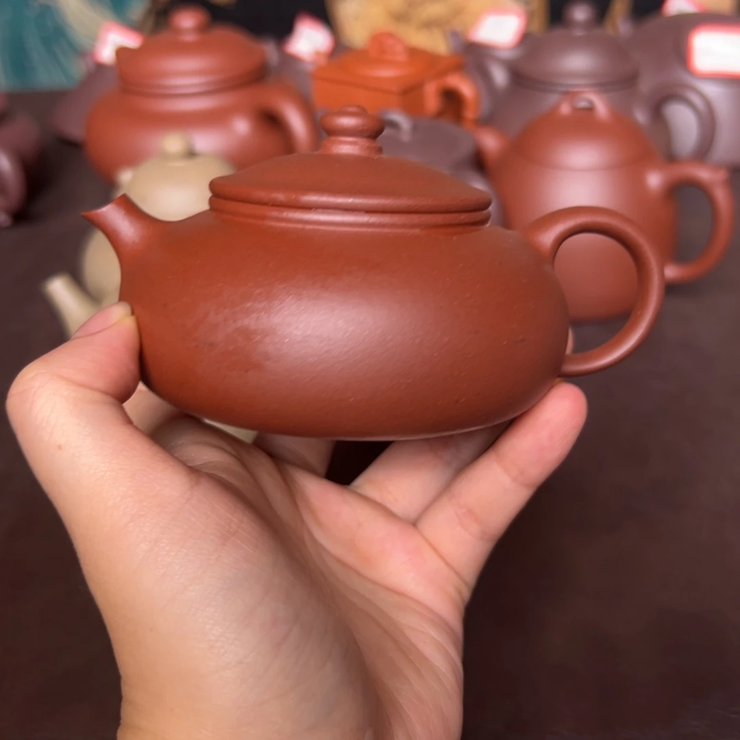 紫砂茶壶紫泥寒江150毫升