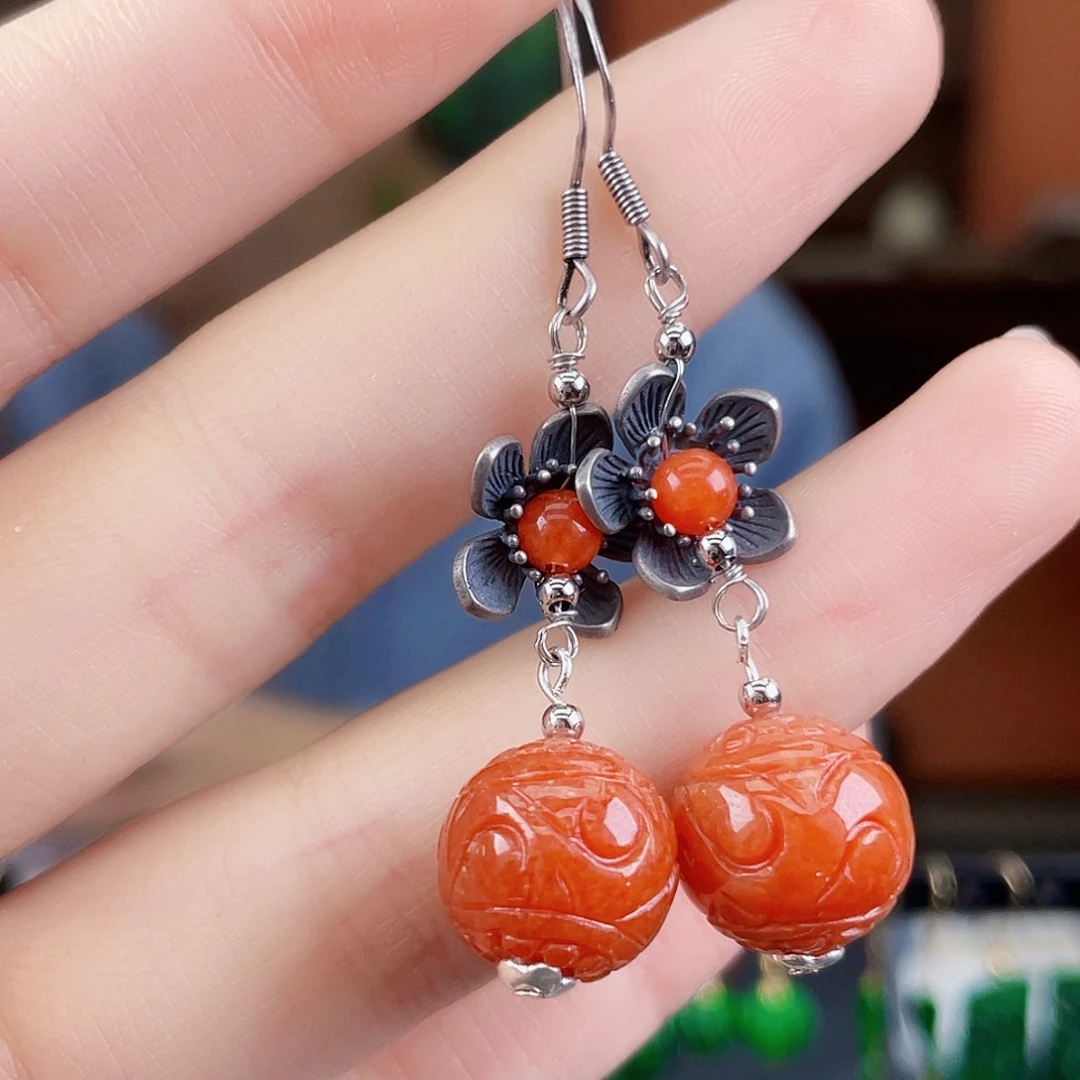 翡翠未镶嵌耳饰饰品