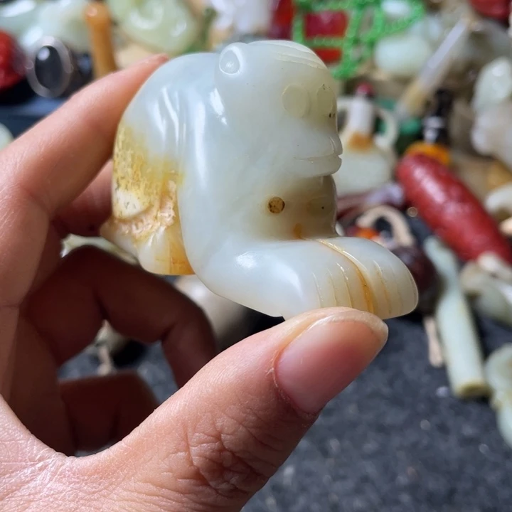 和田玉未镶嵌吊坠(不含链)