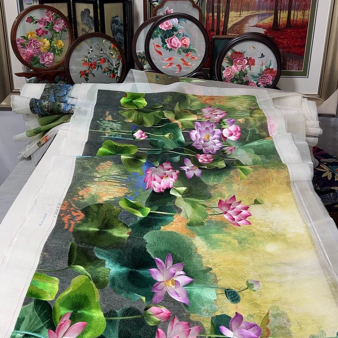 秦***关刺绣纯手工刺绣画