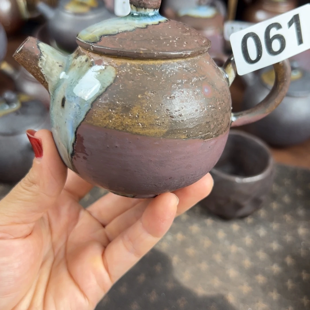 蓝***…柴烧柴烧茶器主人壶