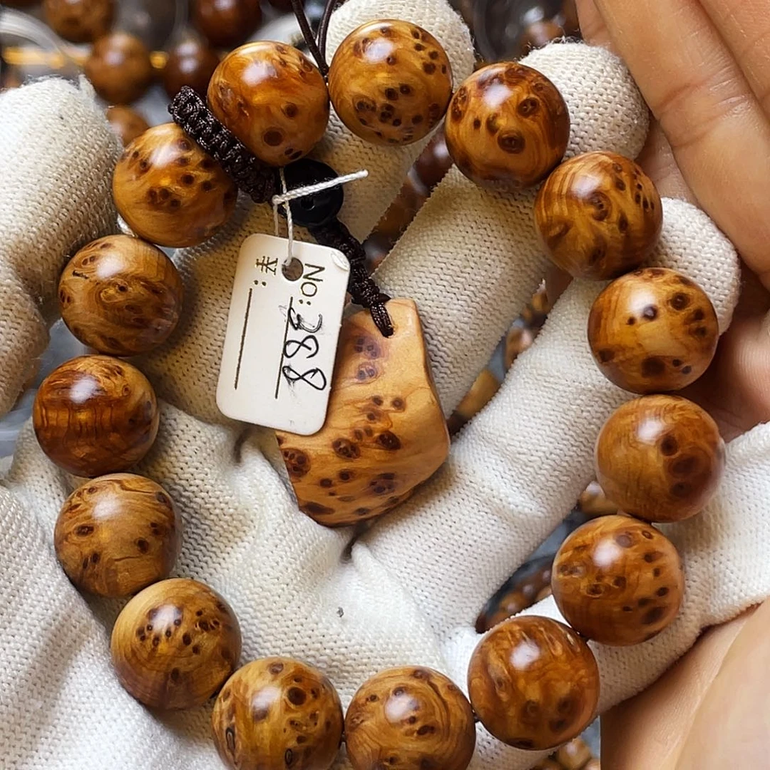 柏木手串/手链太行崖柏陈化15小雀眼瘤疤