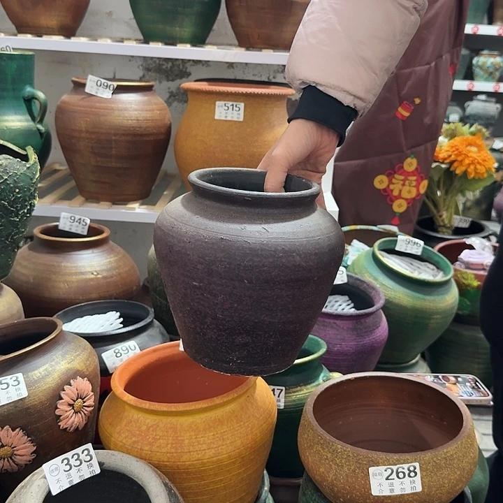 紫色坛子高度20口径13