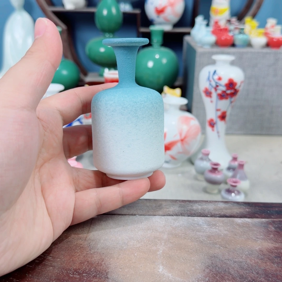 陶瓷手工小花器摆件