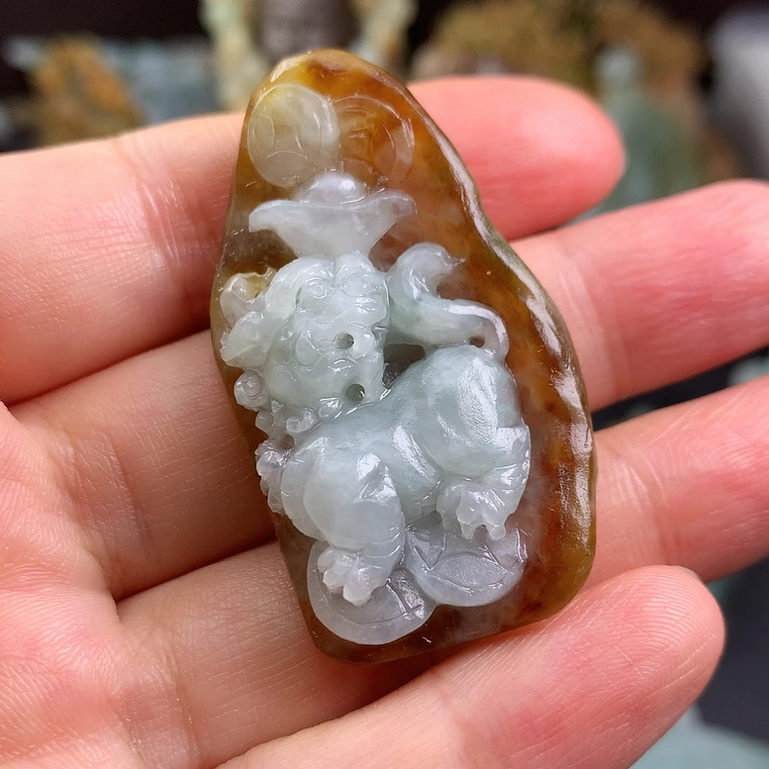 定制翡翠未镶嵌貔貅