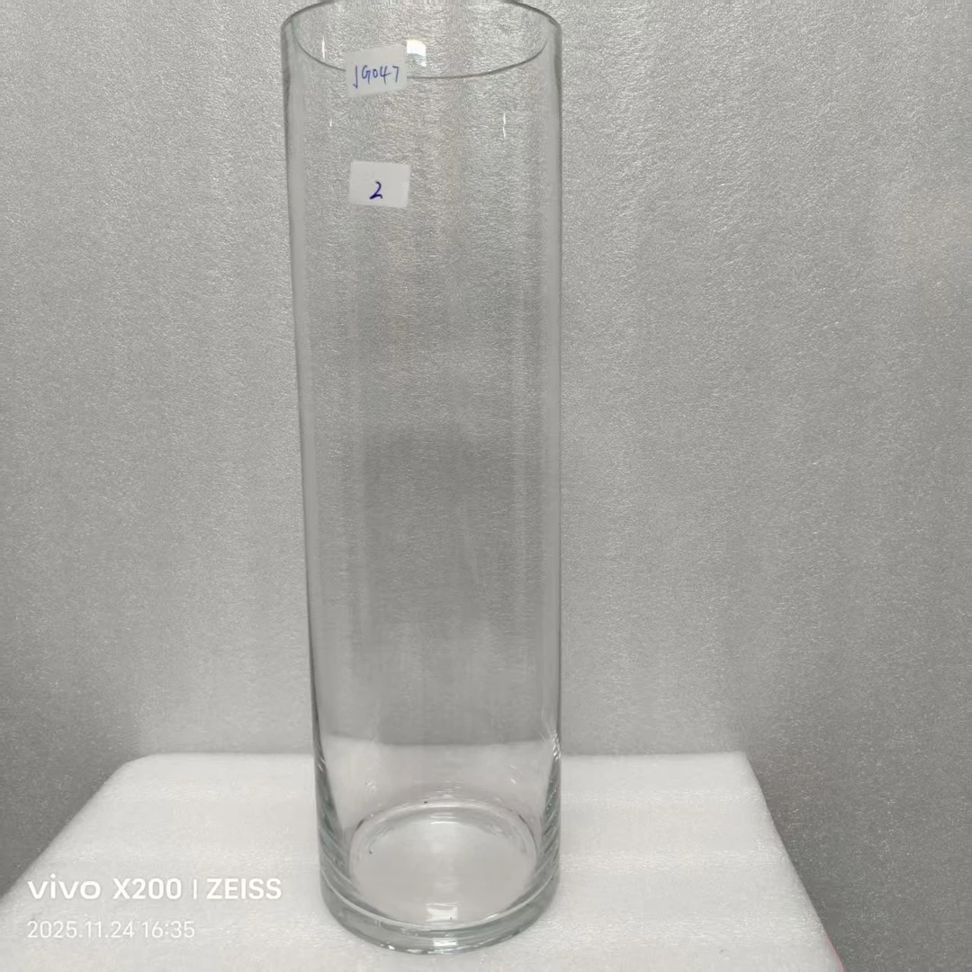 JG-047简约现代琉璃花瓶客厅餐桌插花艺术摆件