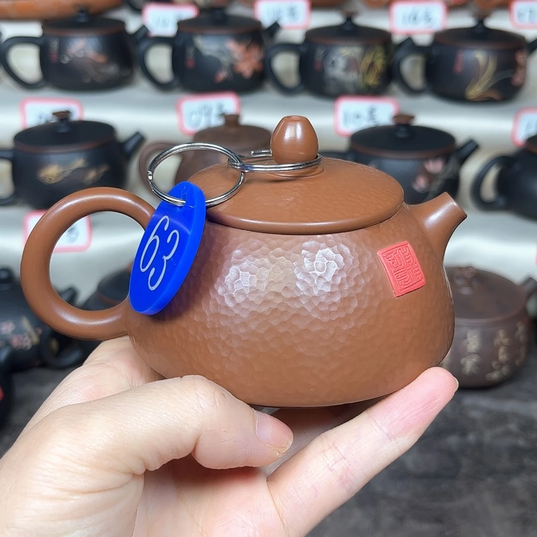 160毫升微微瑕纯手工锤纹羊肝红