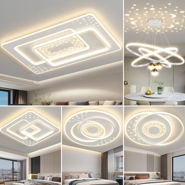 公牛客厅灯现代简约大气led吸顶灯卧室餐厅主灯灯具组合全屋套餐