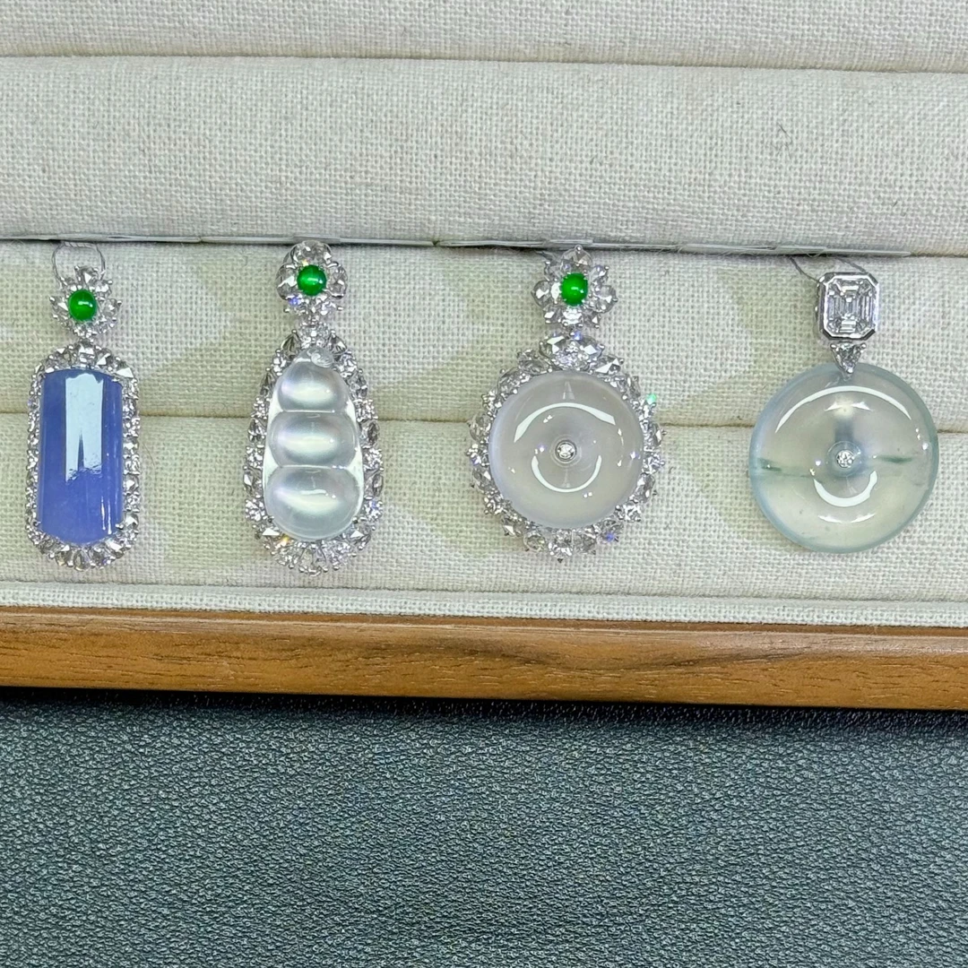 翡翠吊坠1件-18K金-多样性发货只发一件-AE42-JM|CXQ21