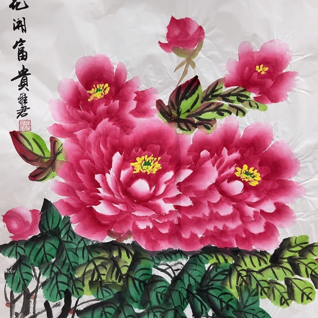 国画国画老师手绘作品