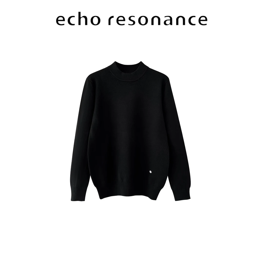 echo丨“春款福利”300G贝壳扣天丝羊毛2.0可轻柔机洗半高领羊毛衫