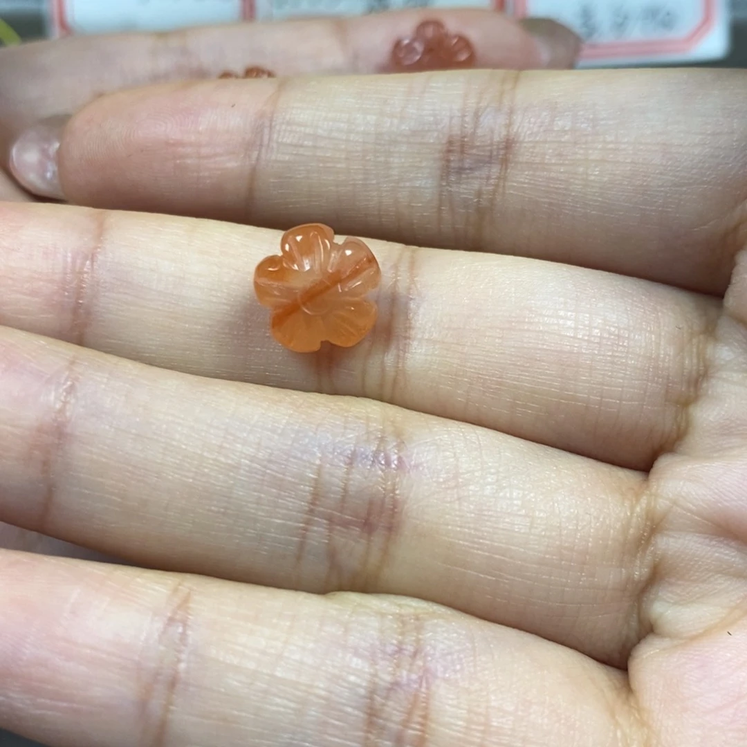 南红玛瑙合金挂件S***D花花