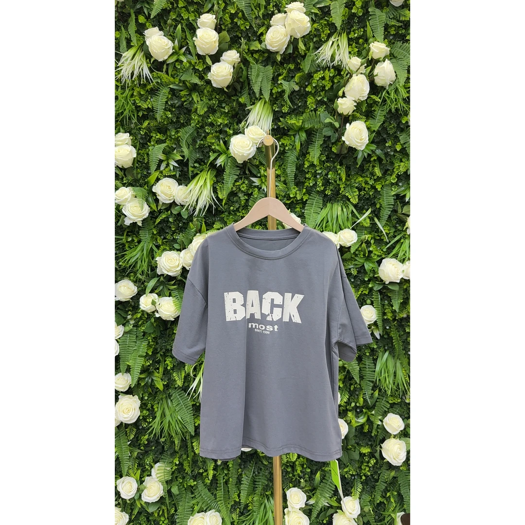 品牌高端透气纯棉字母印花T恤【大童-青少年】短袖【130-170】——T189