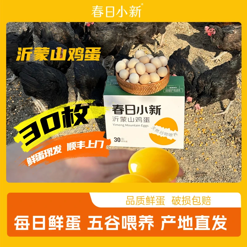 春日小新沂蒙山冬日暖蛋30枚现捡现发礼盒谷物水煮蛋蒸蛋