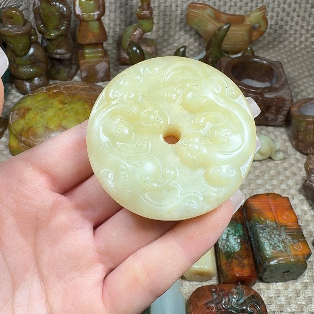 白玉菩提吊坠挂件