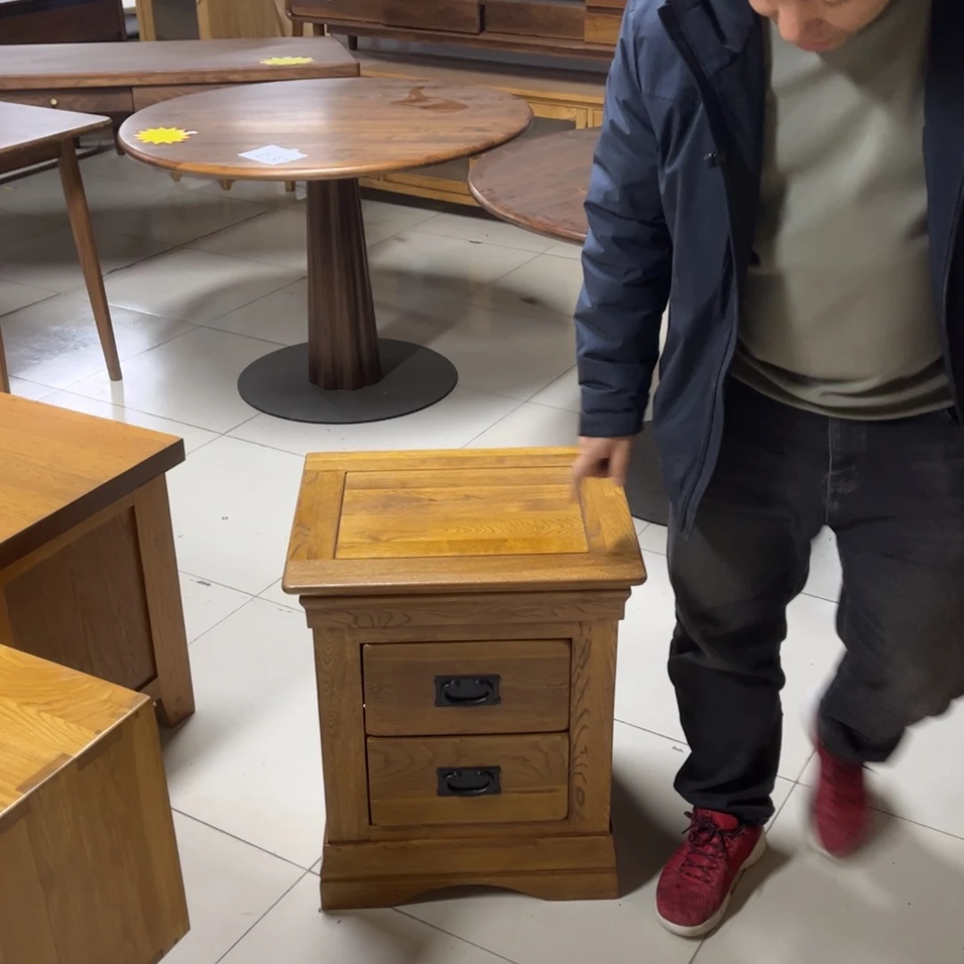 臭***臭橡胶木胡桃木样品斗柜一个