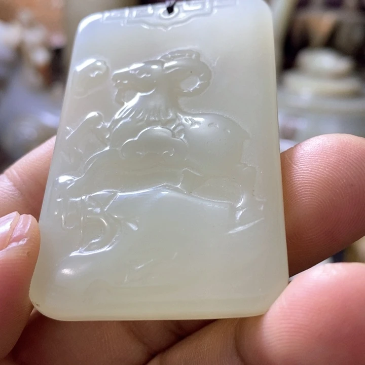 和田玉（糖玉）22K金镶嵌手链