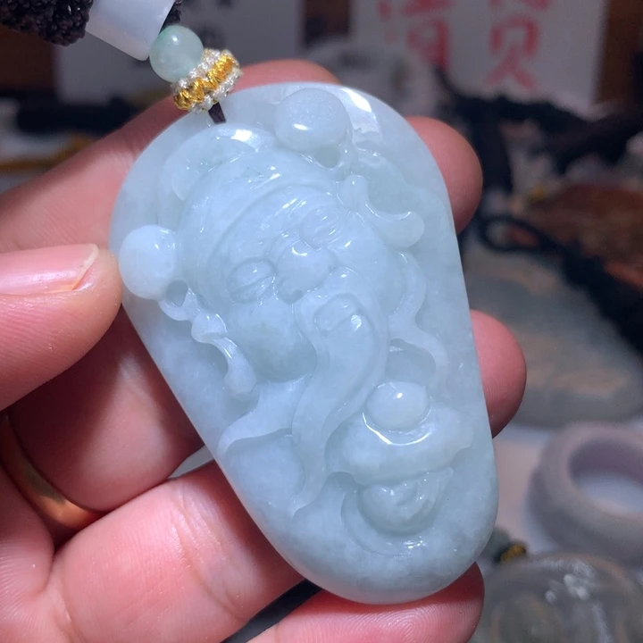 翡翠未镶嵌颈饰保真天然a货翡翠