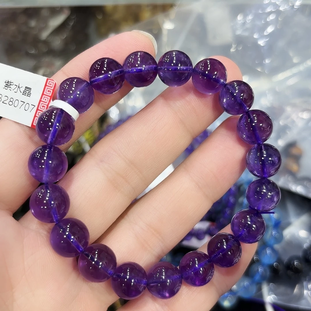 水晶未镶嵌手串紫水晶