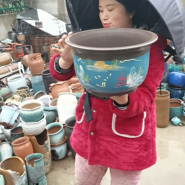 红陶口30高20瑕疵