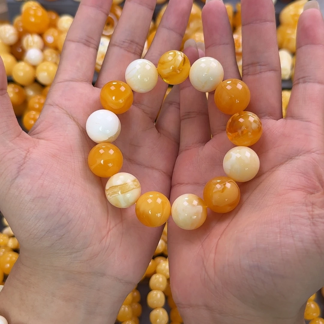 蜜蜡未镶嵌珠宝奇石18mm