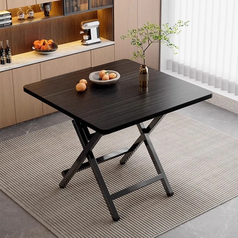 可折叠餐桌家用饭桌小户型出租屋吃饭方桌简易摆摊折叠桌便携桌子