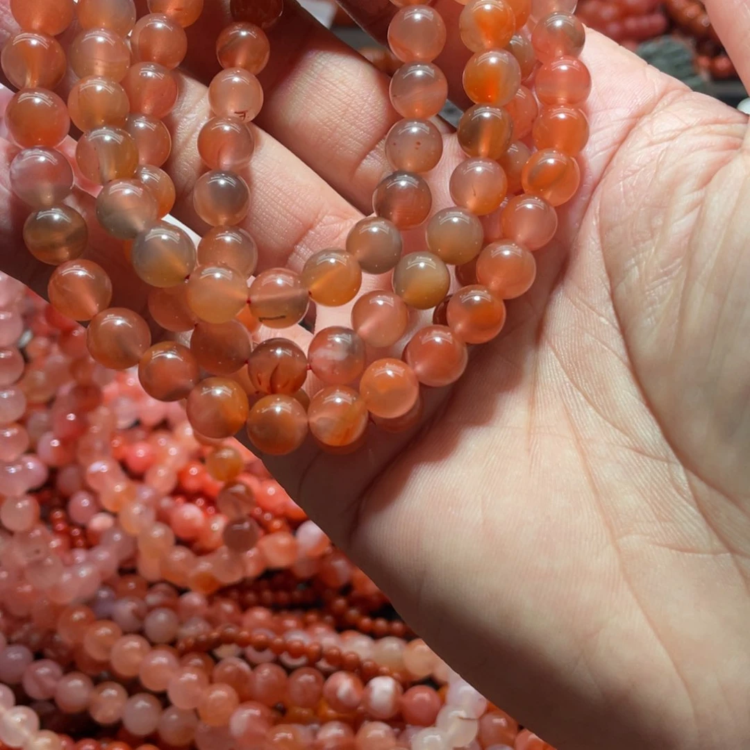 南红玛瑙手链未镶嵌